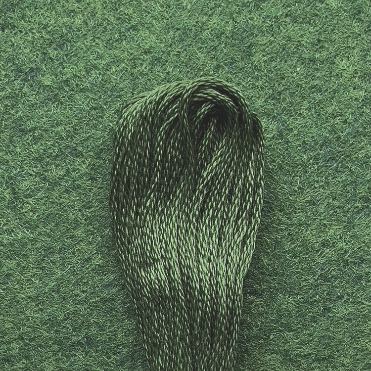 DMC Embroidery Floss - Dark Green Gray 3051 image 0