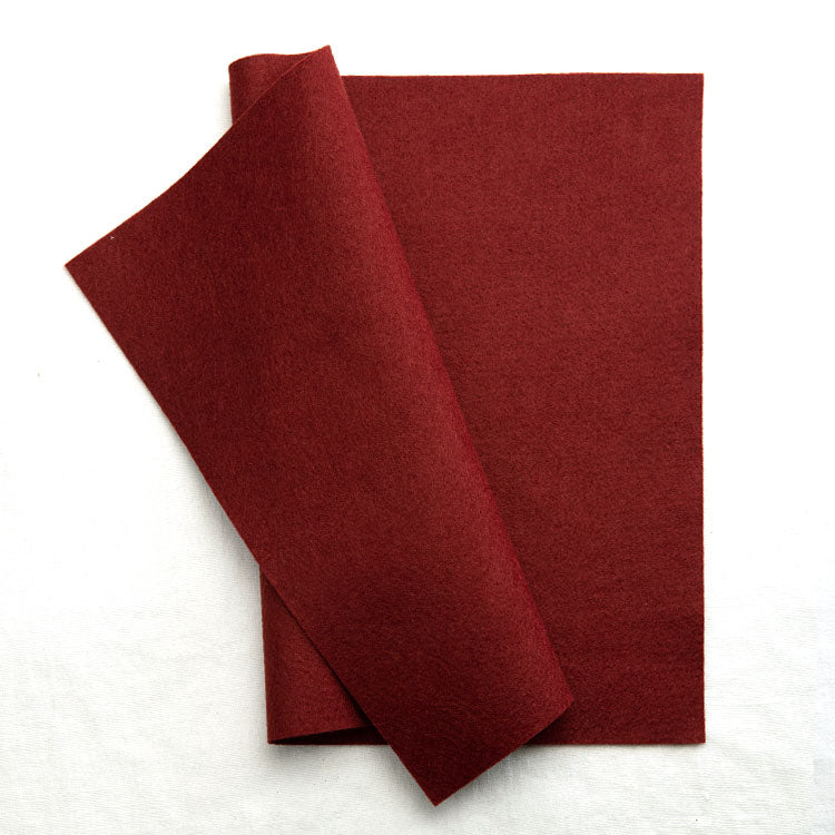 Wool Blend Felt - Crimson