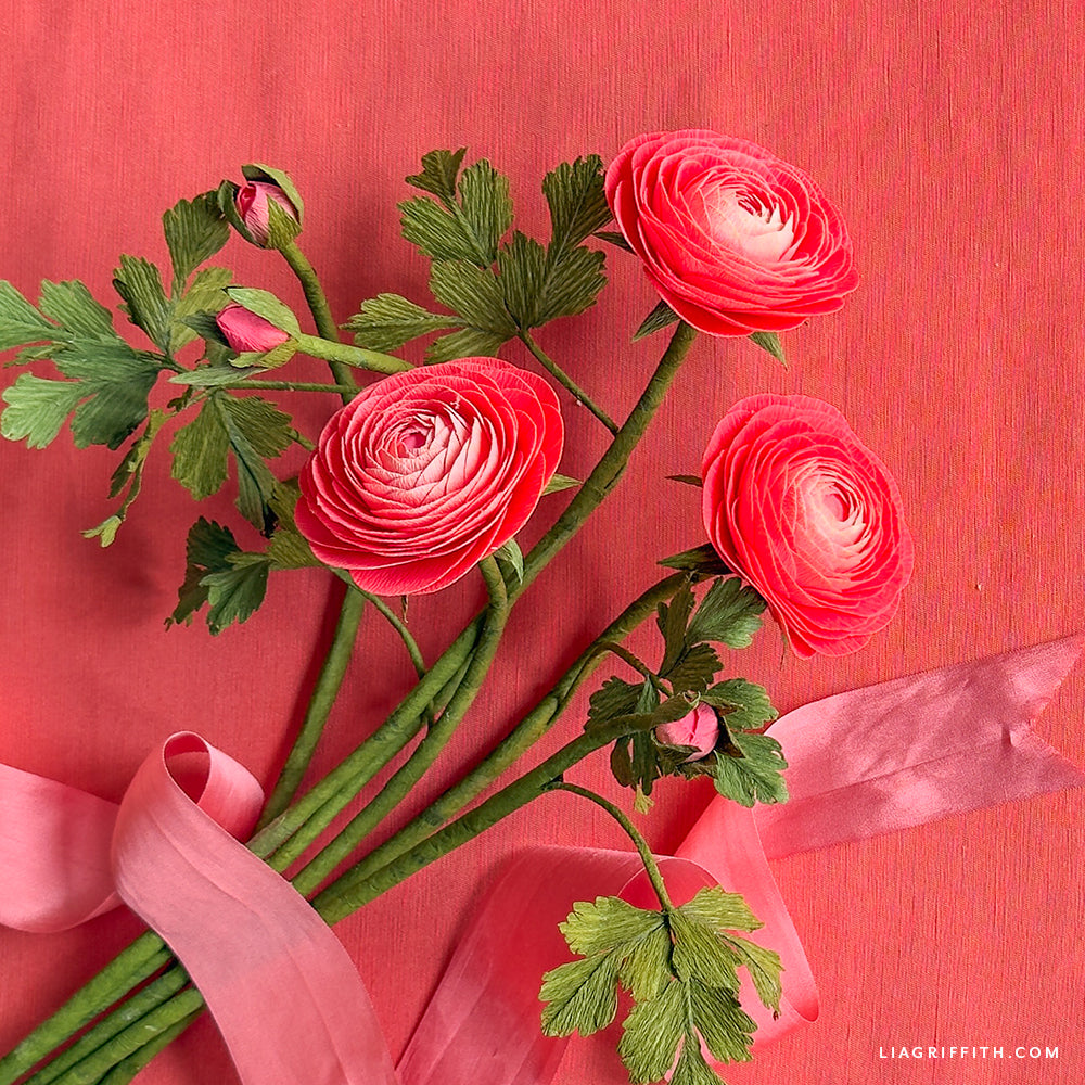 Double-Sided Crepe Paper - Flamingo & Peony Pink