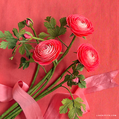 Double-Sided Crepe Paper - Flamingo & Peony Pink