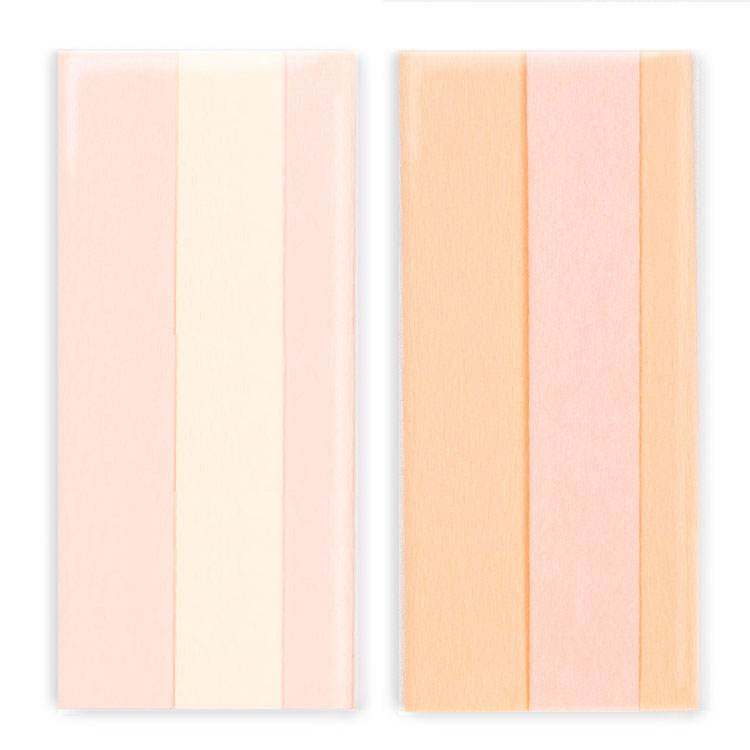 Double-Sided Crepe Paper - Blush/Chiffon & Peach/Petal