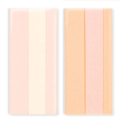 Double-Sided Crepe Paper - Blush/Chiffon & Peach/Petal