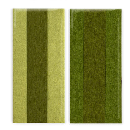 Double-Sided Crepe Paper - Green Tea/Cypress & Ferns/Moss