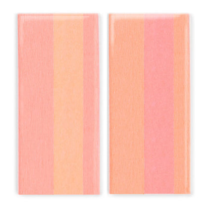 Double-Sided Crepe Paper - Honeysuckle/Coral & Apricot/Light Rose