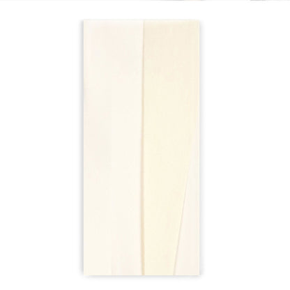 Double-Sided Crepe Paper - White/Vanilla
