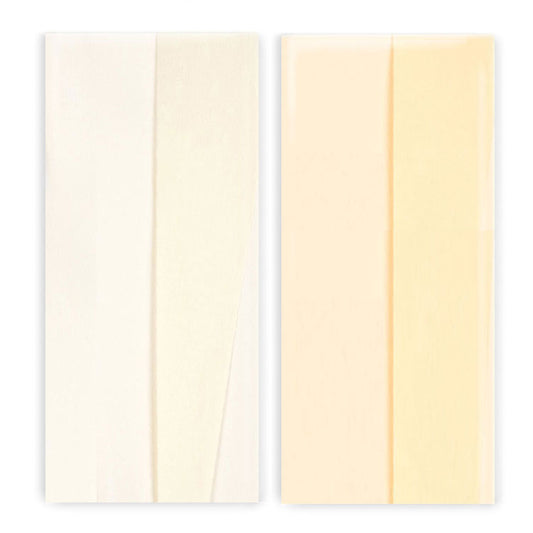 Double-Sided Crepe Paper - White/Vanilla & Vanilla/Chiffon