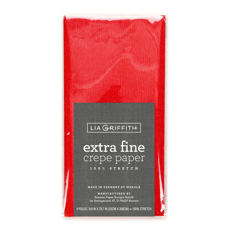 Lia Griffith Crepe Paper Extra Fine - Cherry image 0