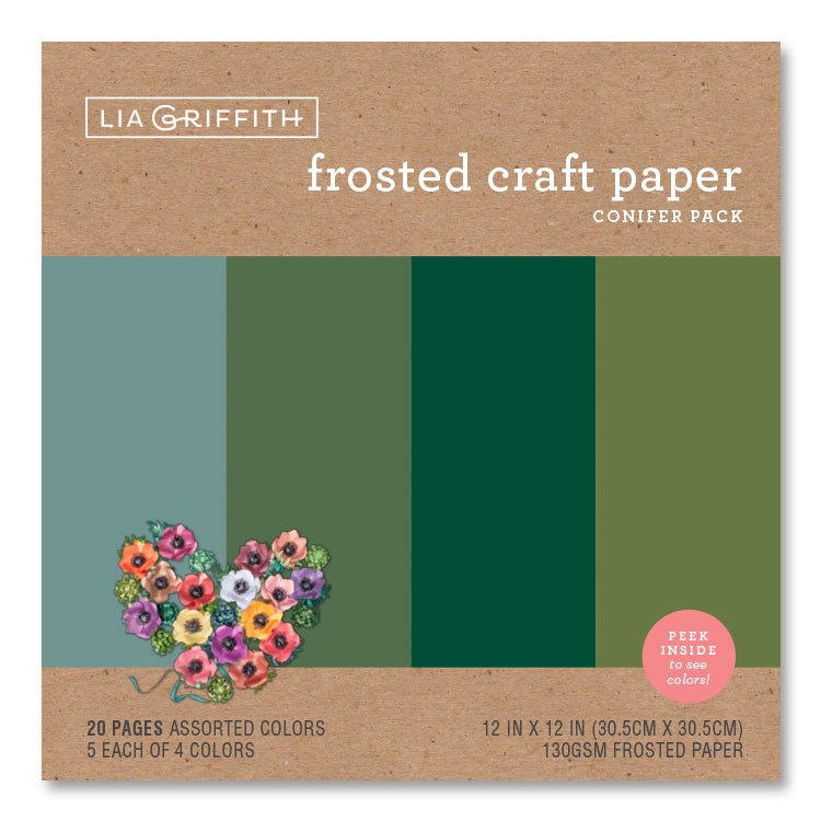 Lia Griffith Frosted Paper - Conifer Pack image 2