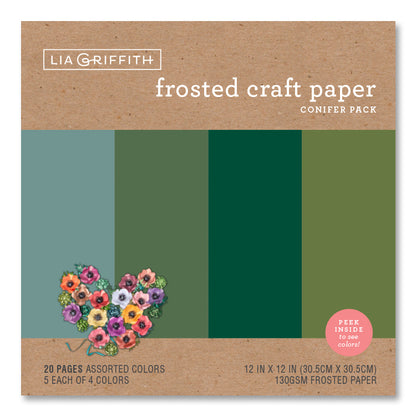 Lia Griffith Frosted Paper - Conifer Pack image 2