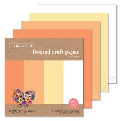 Lia Griffith Frosted Paper - Citrus Pack image 0