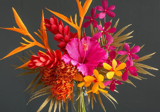 Lia Griffith Crepe Paper Heavy - Tropical Garden image 2