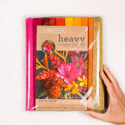 Lia Griffith Crepe Paper Heavy - Tropical Garden image 1