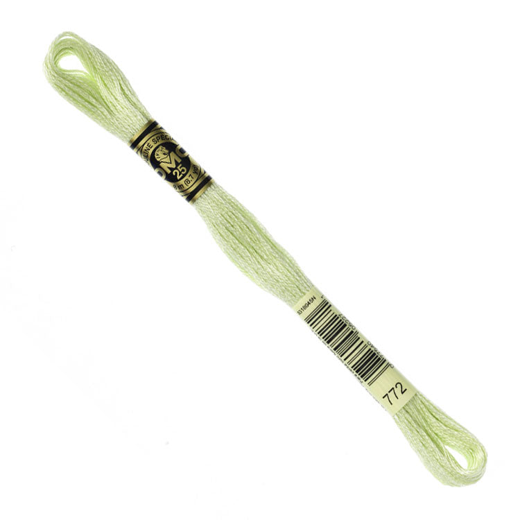 DMC Embroidery Floss - Light Pine Yellow Green 772 image 1