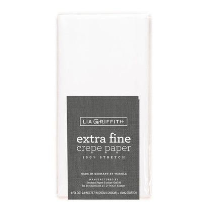 Lia Griffith Crepe Paper Extra Fine - Linen/White image 0