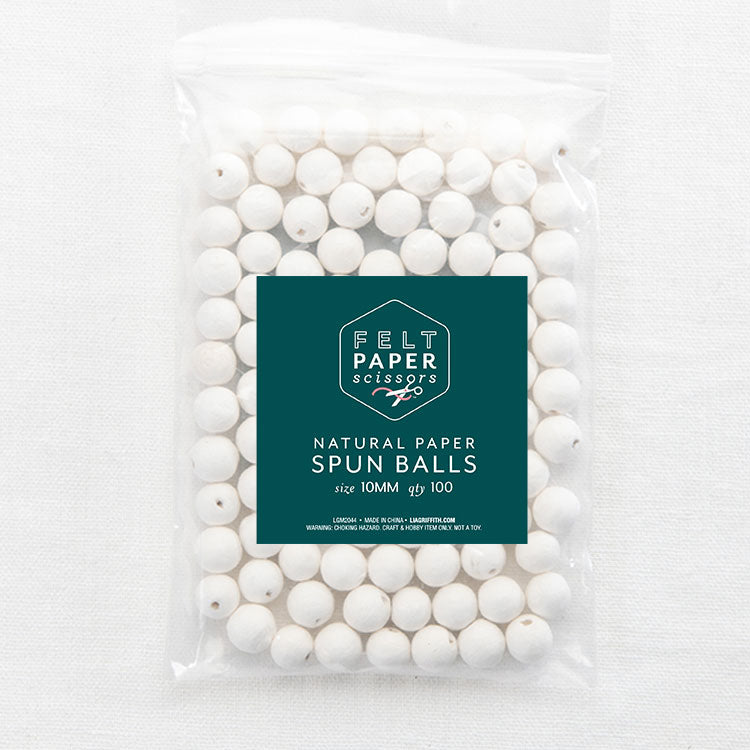 Lia Griffith Paper Spun Balls 10mm - Pack of 100 image 3
