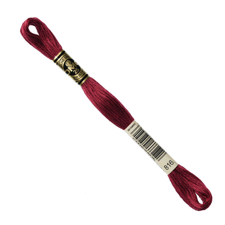 DMC Embroidery Floss - Garnet 816 image 1