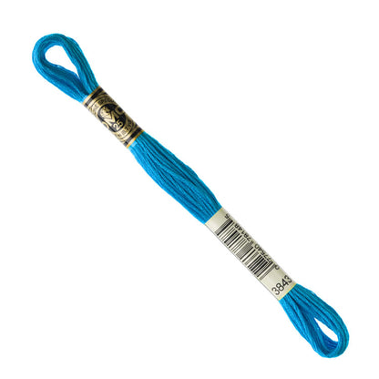 DMC Embroidery Floss - Electric Blue 3843 image 1