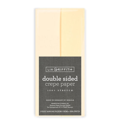 Lia Griffith Crepe Paper Double Sided - Vanilla/Chiffon image 0