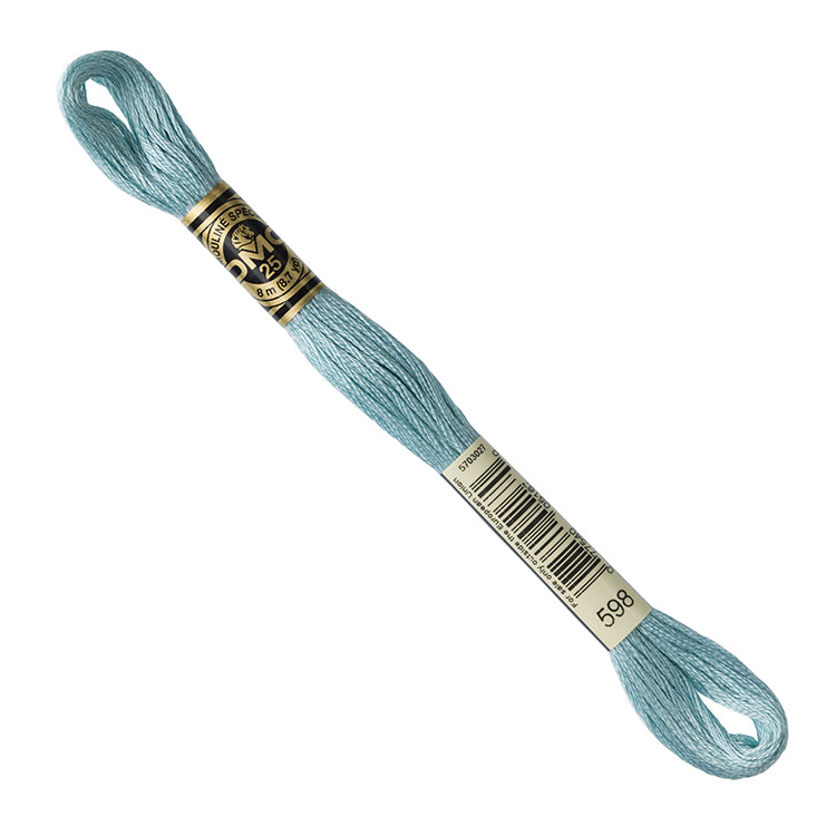 DMC Embroidery Floss - Light Turquoise 598 image 1