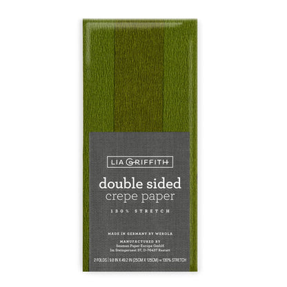 Lia Griffith Crepe Paper Double Sided - Ferns/Moss image 0