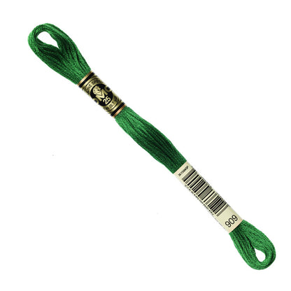 DMC Embroidery Floss - Very Dark Emerald Green 909 image 1