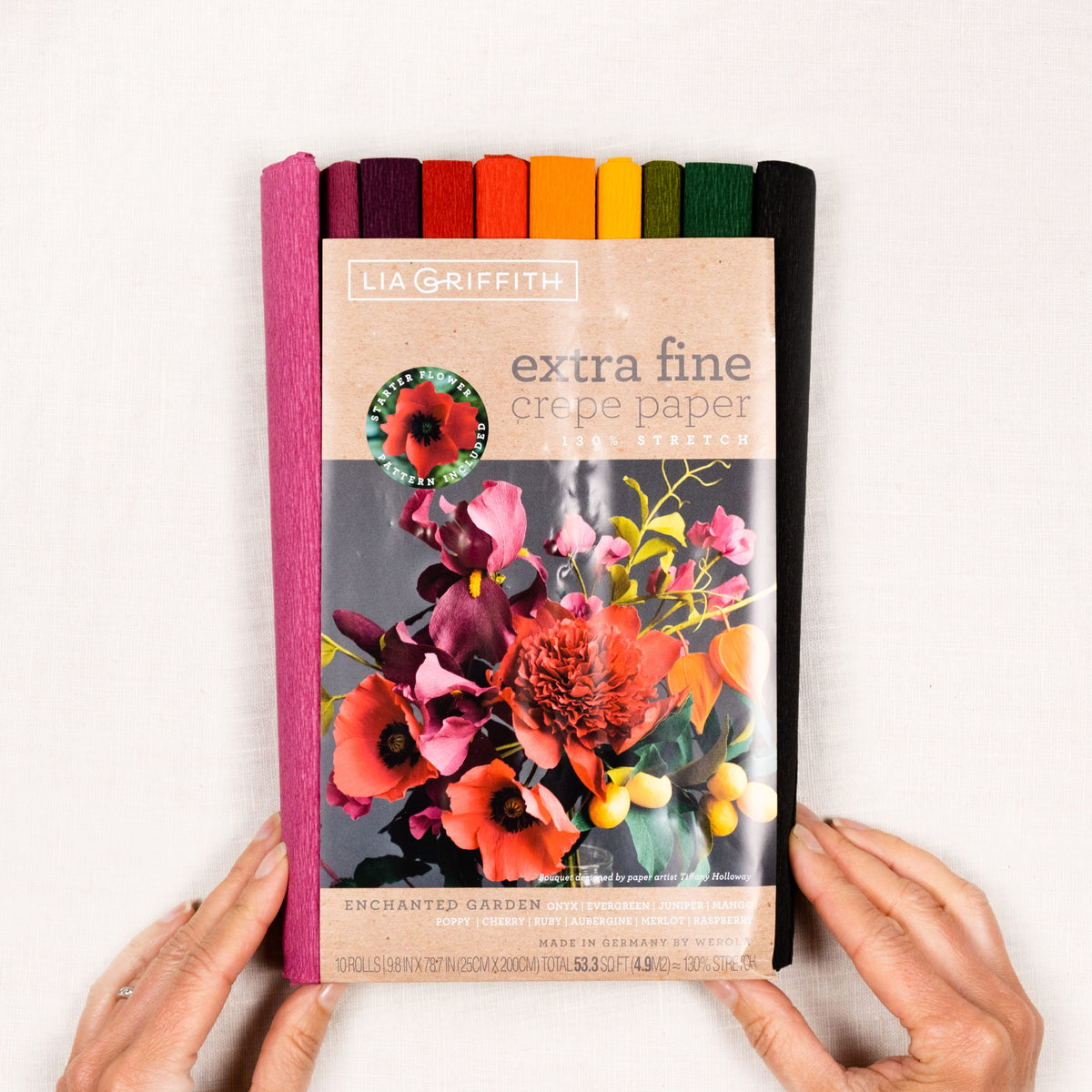 Lia Griffith Crepe Paper Extra Fine - Enchanted Garden image 1