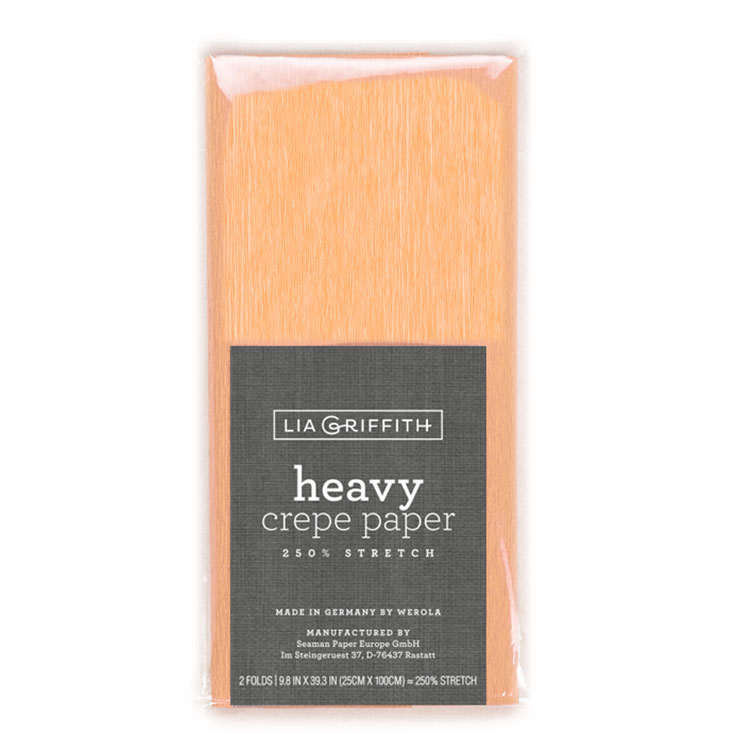 Lia Griffith Crepe Paper Heavy - Coral image 0