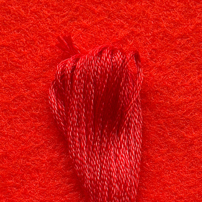 DMC Embroidery Floss - Bright Christmas Red 666 image 0