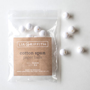 Small cotton spun balls