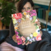 Paper Flower Book held by woman