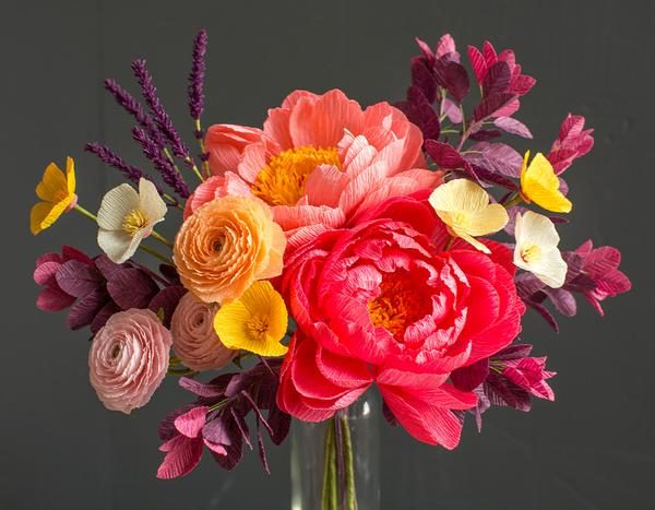 Lia Griffith Crepe paper Flowers - Lori Kutsch Crafts