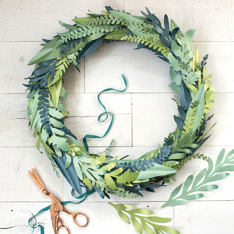 Video Tutorial: Frosted Paper Flower Wreath - Lia Griffith