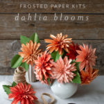 Frosted Paper Kit Dahlia Blooms