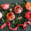 Frosted paper peonies