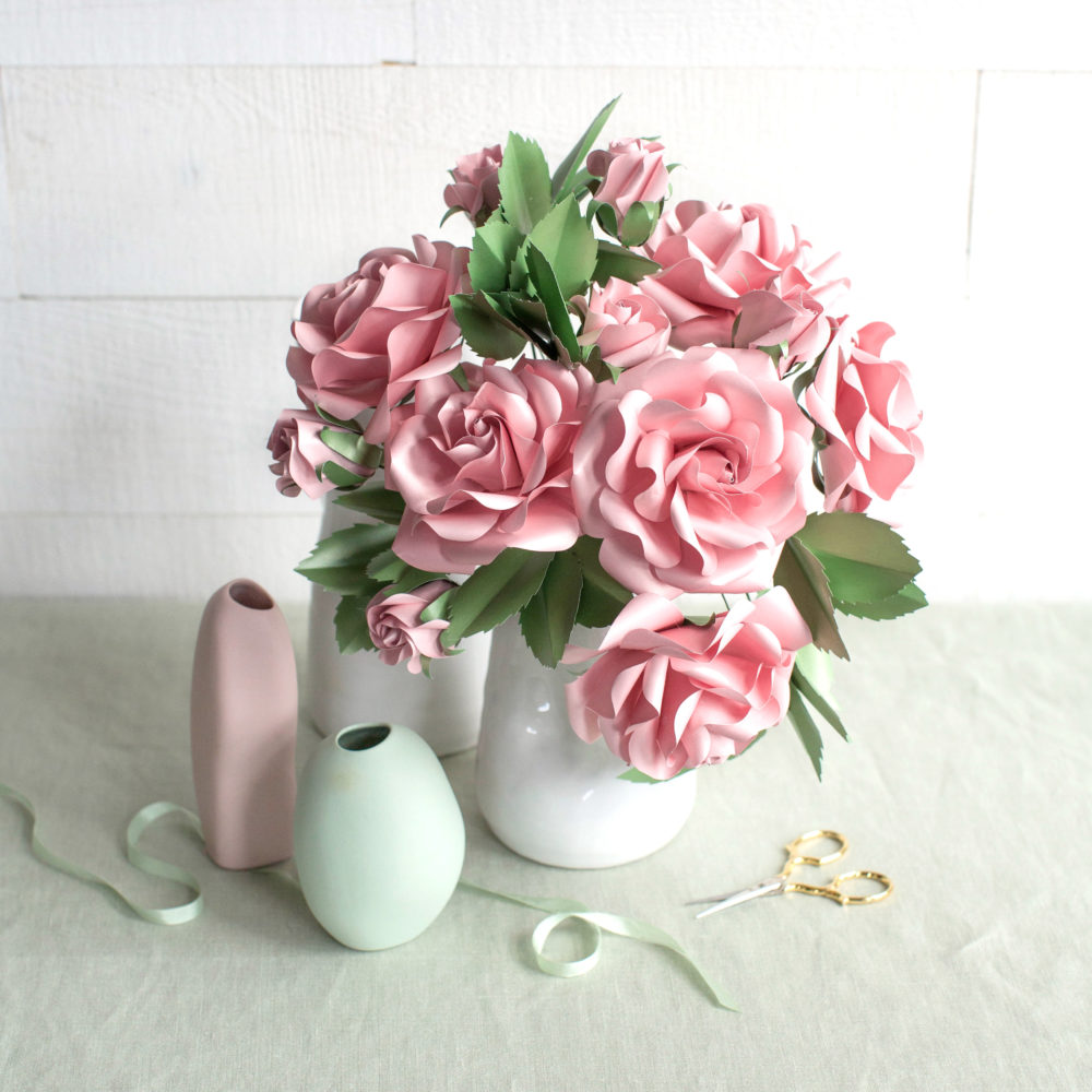 Paper Rose Frosted Paper Flower Kit by Lia Griffith - Shop Lia Griffith
