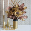 Crepe paper flower bouquet featuring shades of the metallic crepe paper pack