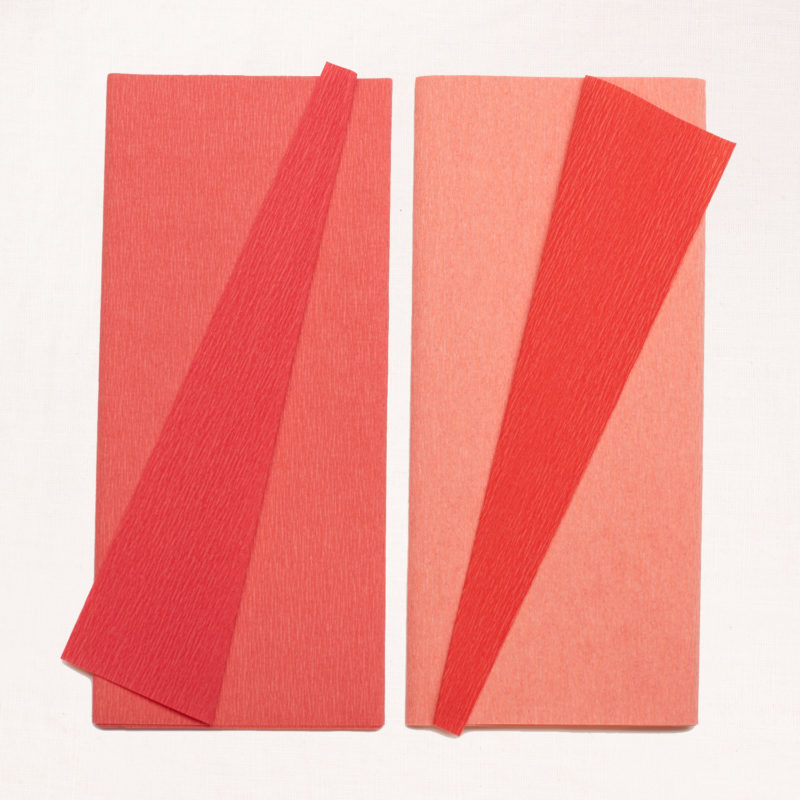 Doublesided blush crepe paper by Lia Griffith for Felt Paper Scissors