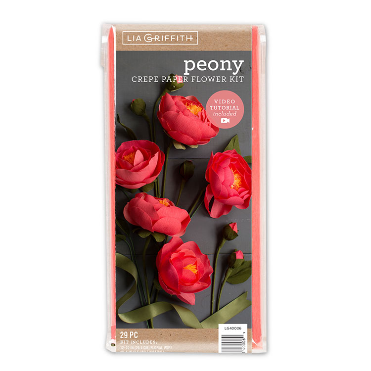Paper Flower Kit Peony By Bergin & Bath