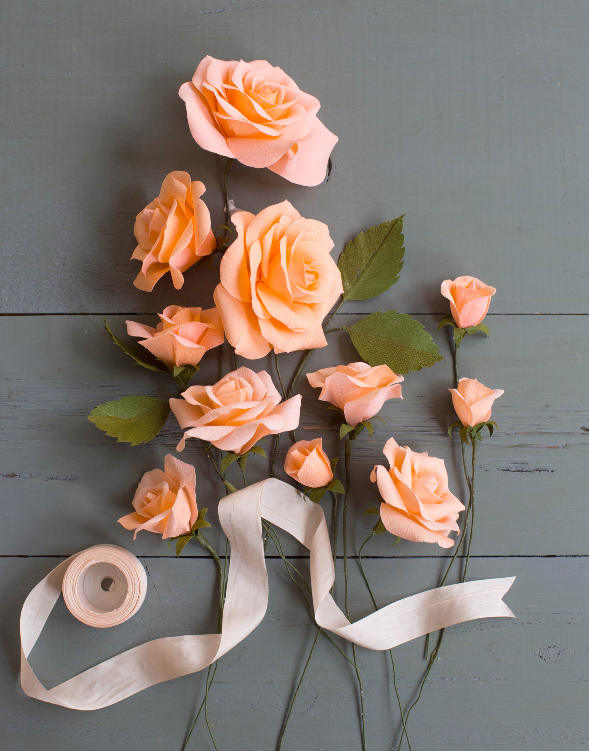 Crepe Paper Rose Flower Online Course - OGCrafts