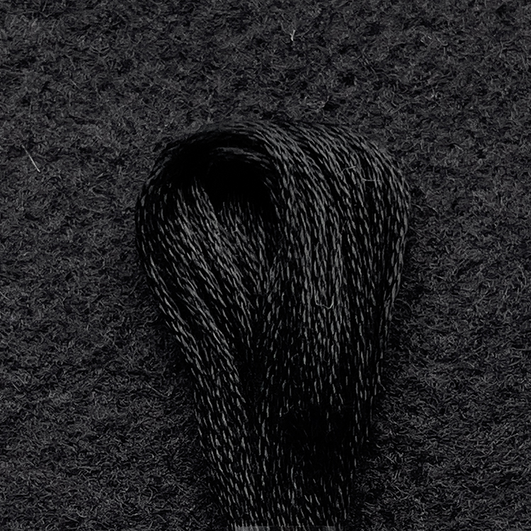 DMC Embroidery Floss - Black 310 - Felt Paper Scissors