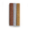 Three sheets of metallic crepe paper