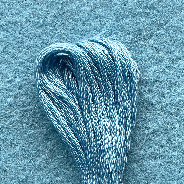 10 Skeins Sky-Blue Embroidery Floss, 8m Cotton Embroidery Floss-Cross  Stitch Thread, Embroidery Thread Floss Set, Stitch Threads Polyester Thread