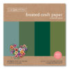 green frosted paper