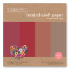 red frosted paper