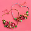 valentine flower heart wreath