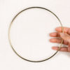 Gold macrame hoop small hand