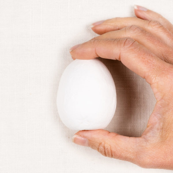 Egg shaped Spun Ball Size