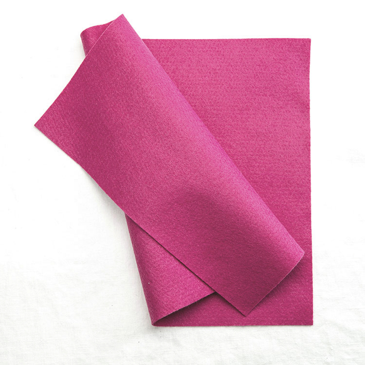 Carnation pink color felt - Felt Paper Scissors Shop by Lia Griffith
