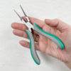 green Fiskars needle nose pliers