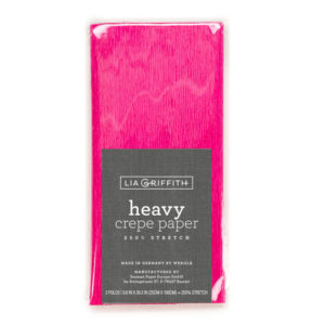 fuchsia heavy crepe paper single pack